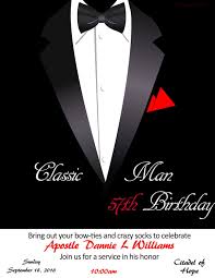 Customized Classic Man Invitation Classic Man Invitations Custom