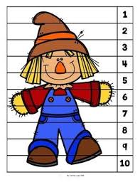 Shop barnes & noble for preschool puzzles, puzzles, toys & games. Fall Scarecrow Level 2 Numbered Puzzles 1 10 Fall Kindergarten Fall Preschool Fall Scarecrows