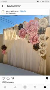 Engagement, baby shower, bridal shower, weddings. Pin By Christine M Mcgrath On Dugun Paper Flower Backdrop Flower Backdrop Giant Paper Flowers