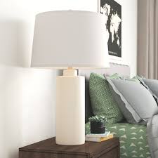 Brogdon Cylinder 28 Table Lamp Table Lamp Natural Table Lamps Lamp