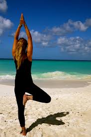 Favorite Pose On The Beach Have Tried To Practice By The Water Many Times And I Will Some Day Beach Yoga Yoga Poses Basic Yoga Poses