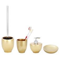 Shop monogrammed towels and solid towel sets at horchow. Wenko Gold Bathroom Accessories Set At Victorian Plumbing Uk
