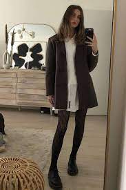 How To Wear Dresses With Tights Your Ultimate Guide Black Tights Outfit Sheer Black Tights Black Stockings Outfit