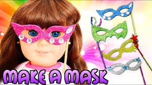 How To Make A An American Girl Barbie Doll Mask Easy Doll Crafts Doll Crafts Barbie Girl American Girl Doll