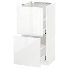 Unsere unterschränke bilden die grundlage der küche. Metod Maximera Unterschrank Mit 2 Schubladen Weiss Ringhult Weiss Ikea Osterreich