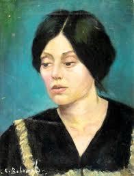 Listed Artist Irene Selonke 1910 78 Watercolor Portrait