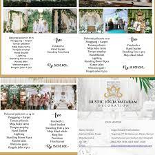 Busana pengantin 3x ganti (termasuk akad) 3. Rekomendasi 7 Vendor Dekorasi Pernikahan Di Jogja Adakah Yang Sudah Jadi Incaranmu