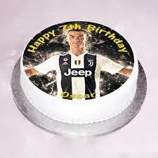 Cristiano ronaldo cr7 cake topper edible personalised 8 round birthday cake topper decoration. Ronaldo Theme Cake Football Cake Design Football Birthday Cake Price Rs 899 Indiagiftskart