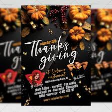 You can customize the card & invitation templates to meet unique needs. Happy Thanksgiving Flyer Psd Template Exclusiveflyer