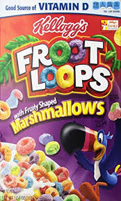 Simply color match the fruit loops to the rainbow. Froot Loops Cereal Snack History