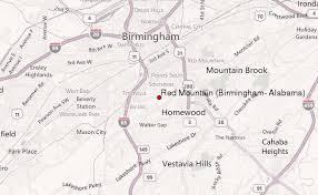 Map of birmingham alabama area. Red Mountain Birmingham Alabama Mountain Information
