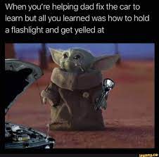 Holding the flashlight meme