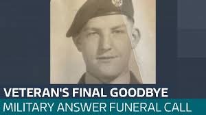 Military family turn out for funeral of RAF veteran, 91, who died with no  surviving relatives Watch our full report
