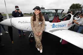 Zara rutherford, 19, whose parents are both pilots, is attempting to become the youngest woman to fly solo around the globe this summer. 27k6do 8mz10fm