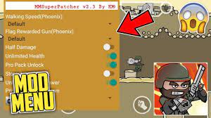 Mm super patcher o mini militia mod es una aplicación que sirve para jugar con una versión modificada de doodle army 2 disponiendo de todo tipo de trucos. Mod Menu Mini Militia Mod Apk 4 2 8 Youtube