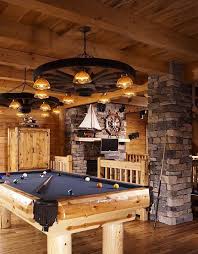65 rooms with a pool table (man caves included) living rooms / game rooms, man caves. A Log Home With A River Stone Fireplace In Pennsylvania Billiard Room Billiards Log Homes