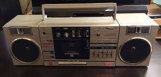 toshiba bombeat rt sx4 vintage boombox ghetto blaster stereo cassette rare