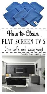 How To Clean A Flat Screen Tv Clean Flat Screen Tv Cleaning Screens Clean Tv Screen