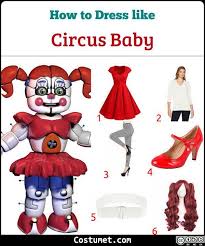 Circus Baby Fnaf Sister Location Costume For Cosplay Halloween 2020 In 2020 Circus Baby Baby Halloween Costumes Baby Cosplay