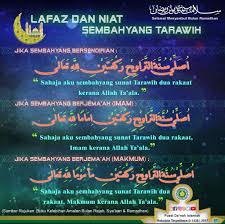 Himpunan serta panduan solat sunat (dvd version) solat sunat tarawih objektif dvd ini adalah untuk memberi. Niat Solat Sunat Tarawih Malayhgu