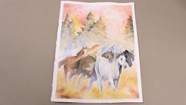 Advanced Watercolor Painting, Wild Horses