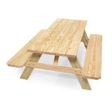 72 In Brown Southern Yellow Pine Rectangle Picnic Table Lowes Com In 2020 Picnic Table Southern Yellow Pine Outdoor Barbeque