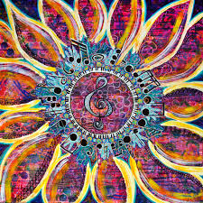 Pétales Musicales" Painting from the NL Folk Festival - Dominique ...