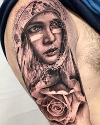 Started this piece last week and still in progress... #nativeamerican  #nativeamericantattoo #rose #rosetattoo