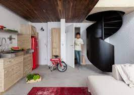 Check spelling or type a new query. 387 Sq Ft 2 Story Micro Apartment In Brazil 001 Micro Apartment Staircase Design Apartment Interior