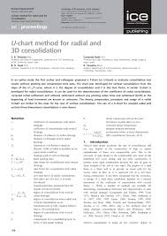 Pdf U Chart Method For Radial And 3d Consolidation