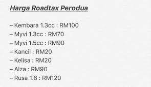 Bandingkan pelan perlindungan kereta dari syarikat insurans yang terbaik di malaysia dengan penghantaran roadtax terus ke rumah anda. Roadtax Harga Roadtax Berbeza Roadtax Online Com Facebook