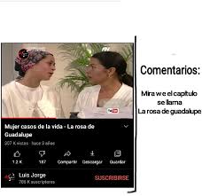 La rosa de guadalupe tono.mp3 fue subido como audio y video en la nube de la plataforma youtube, hace 2 años, su tamaño promedio en megabytes del archivo es de 7.45 mb, actualmente cuenta con un historial de descargas de 15455.2215 que va en aumento y superando a las demás canciones nuevas 2020. Top Memes De La Rosa De Guadalupe En Espanol Memedroid