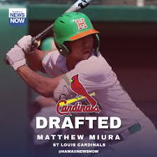 Maryknoll grad and #HawaiiBSB star Matthew Miura was selected by the St  Louis Cardinals with the 180th pick in the #MLBDraft25 @hawaiibsb  @cardinals @hawaiinewsnow #MLBHawaii #HawaiiSports #HNN