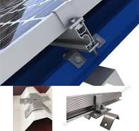 Solar Panel Metal Roof Clamps Bottom Mounted