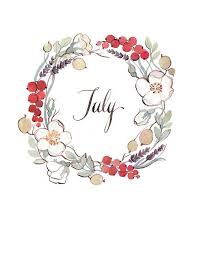 July Kelsey Garrity Illustration Bullet Journal Inspiration Welcome July Hello July
