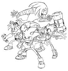 Here is a coloring page of sonic and his friends to paint online. Sonic The Hedgehog Coloring Pages 120 Pieces Print For Free