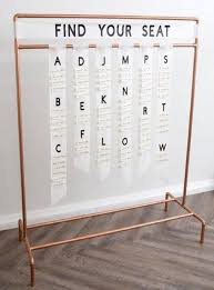 Custom Copper Wedding Seating Chart Rod Sit Back And Relax