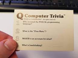 Technology is helpful until it fails. Foone Ø¯Ø± ØªÙˆÛŒÛŒØªØ± Second Item Is Electronics Trivia By Wescon Or Computer Trivia As The Cards Say From 1985 I Ll Digitize These Somehow They Re Certainly Outdated Https T Co Oghck9hjvp