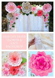 Easy Paper Flower Backdrop Assembly Paper Flowers Paper Flowers Wedding Simple Paper Flower