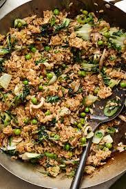 Gingery Fried Rice With Bok Choy Mushrooms And Basil Recipe Recipe Nyt Cooking Basil Recipes Recipes
