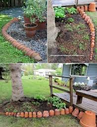 21 Clever Ideas To Adorn Garden And Yard With Terracotta Pots In 2020 Terracotta Pots Terra Cotta Pots Garden Garden Edging