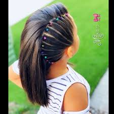 Spray the front sections with hairspray to lay down any what you need: Hair Style For Little Girls Girl Hair Dos Kids Braided Hairstyles Flower Girl Hairstyles