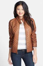Guess Quilted Faux Leather Jacket Online Only Nordstrom Leather Jackets Online Faux Leather Jackets Faux Leather Biker Jacket