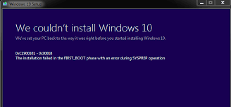 Windows 10 october 2020 update version 20h2 stuck downloading, or failed to instlal with different errors? Updating Windows 10 To Version 20h2 From 1803 Got Error 0xc1900101 0x30018