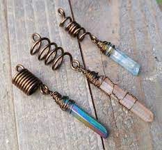 Dreadlock Beads Set Of 3 Crystal Loc Beads Dread Beads Etsy Dreadlock Accessories Hair Beads Dreadlock Beads