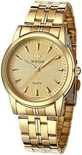 Ladies *pierre cardin* quartz watch pc4141ts silver/gold watch band, works great. Amazon Com Mens Analog Quartz Gold Watch Gold Stainless Steel Watches For Men Fashion Wristwatch Waterproof Watch Gold Watches