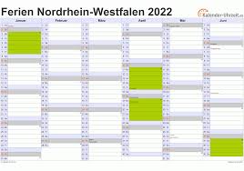 Weihnachts­ferien nrw 2021 und 2022 mit tabelle aktualisiert am 22.05.21 von stefan banse. Ferien Nordrhein Westfalen 2022 Ferienkalender Zum Ausdrucken