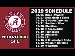 Starting quarterbacks in the sophomore beat out a school. Alabama 2019 Schedule Preview Projected Record Best Worst Case Scenario Youtube