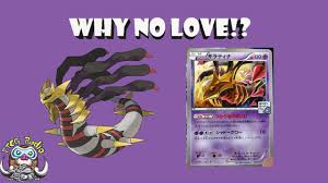 Giratina ex has a weakness to fairy type pokemon and a retreat cost of three energy. Why Is Nobody Talking About Giratina Great New Pokemon Card Youtube