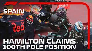 Foi aí que tsunoda bateu na curva 3 e sainz perdeu o controle da ferrari no mesmo ponto, encerrando a sessão. Lewis Hamilton Clinches 100th Pole Position 2021 Spanish Grand Prix Youtube